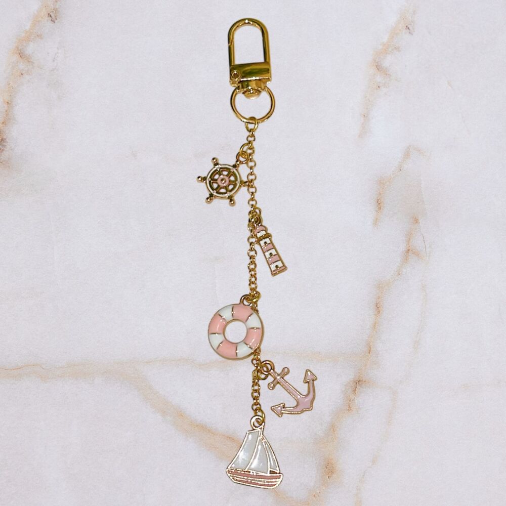 Sailboat, Anchor Purse Charm Keychain, Purse Chain, Bag Charms, Bag Accessories